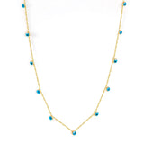 Stainless Steel Evil Eye Pendant Necklace Choker for Women