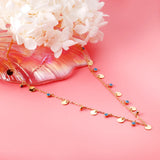 Stainless Steel Evil Eye Pendant Necklace Choker for Women