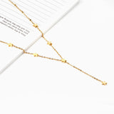 Stainless Steel Star Necklace Women Girl Accessories Tassel Jewelry
