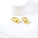 Metal Star Pendant Drop Huggie Earrings for Women Girls Vintage