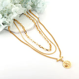 Stainless Steel Layer Chains Necklace Hiphop Jewelry Star Pendants