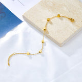 Stainless Steel Chain Bracelet Square Charm Wristband Jewelry
