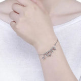 925 Silver Star Bracelet, Delicate Bangle for Your Lover