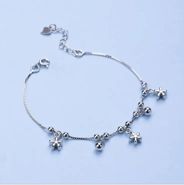 925 Silver Star Bracelet, Delicate Bangle for Your Lover