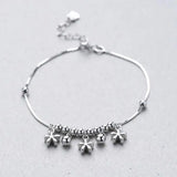925 Silver Star Bracelet, Delicate Bangle for Your Lover