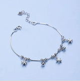 925 Silver Star Bracelet, Delicate Bangle for Your Lover