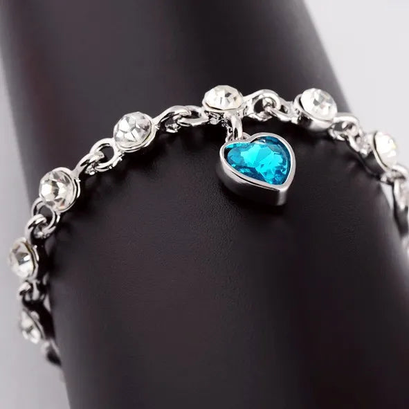 LVB50 Gemstone Bracelet for Women, Chic and Elegant Lady Bangle