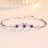 LVB82 Purple Stone Bracelet Women's Jewelry for Birthday