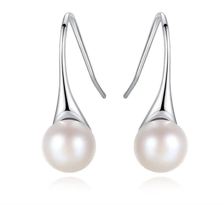 925 Silver Circle Strip Tassel Earrings For Women