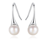 925 Silver Circle Strip Tassel Earrings For Women