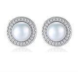 Romantic Purple Zircon Stud Earring for Crystal Jewelry