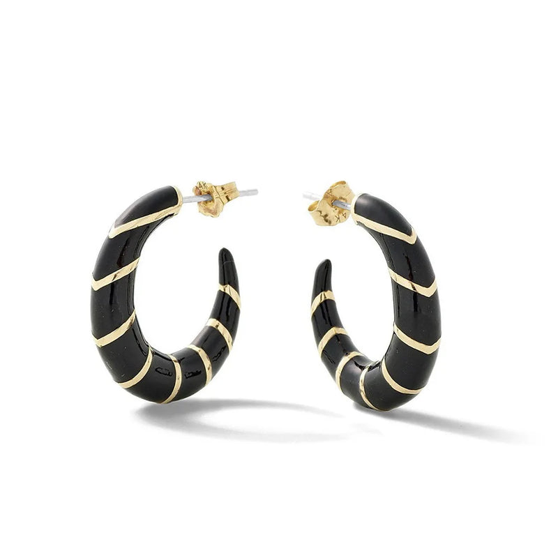 Enamel Heart Stud Earrings for Women Girls Sterling-Silver-Jewelry