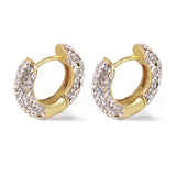 LVE2 Small Flower Round Earrings Female Charm Jewelry Gift