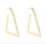 LVK1 Geometric Stud Earrings for Women Girls Tiny Ear Studs Pendientes
