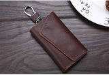 LVK2 Leopard Pattern Leather Key Chain Square