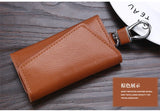LVK2 Leopard Pattern Leather Key Chain Square
