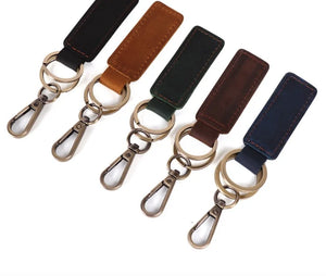 LVK3 Metal Key Ring Anti-Lost Braided Rope Keychain