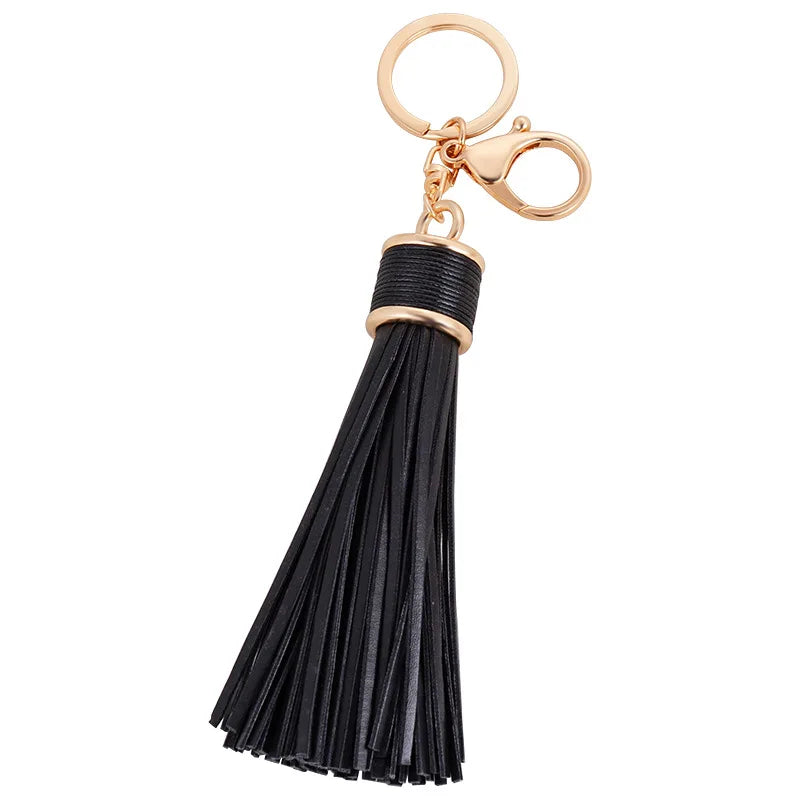 LVK5 Tassel Keychain Bag Charms Boho Jewelry Gift for Women