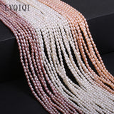 Freshwater Pearl Beaded Rice Shape Punch Beads for Jewelry Making