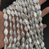 Baroque Rhombus Shape Freshwater Pearl Beads for Jewelry Making