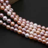 8-9mm Pearl Mix-Color Round Loose Beads for Jewelry Making