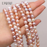 8-9mm Pearl Mix-Color Round Loose Beads for Jewelry Making