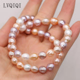8-9mm Pearl Mix-Color Round Loose Beads for Jewelry Making