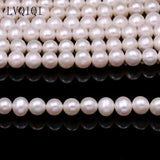 Natural Freshwater Pearl Bead Round Spacer Beads for Jewelry Making