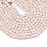Natural Freshwater Pearl Bead Round Spacer Beads for Jewelry Making
