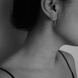 LWONG 4mm Ball Chain Ear Jacket Earrings for Women Minimalist Ear Cuff Earrings