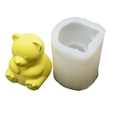 Bear Candle Mold Silicone Epoxy Molds Plaster Resin Casting Mould