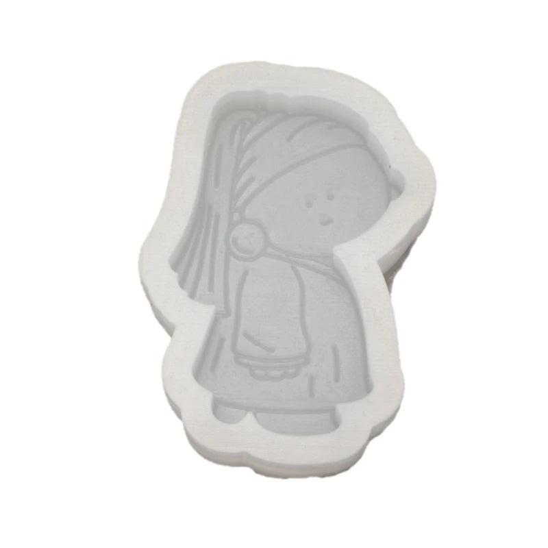 Character Coloring Crystal Epoxy Resin Mold DIY Crafts