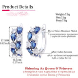 Silver Round Studs Semi-precious Stone Earrings for Women