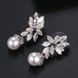 Bohemian Sterling Pearl Jewelry Earrings for Women