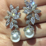 Bohemian Sterling Pearl Jewelry Earrings for Women