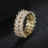 Zircon Eternity Band Wedding Engagement Ring