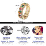 Zircon Eternity Band Wedding Engagement Ring