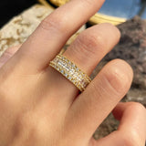 Zircon Eternity Band Wedding Engagement Ring