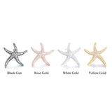 Starfish Big Earrings AAA+ Cubic Zirconia Studs Women Jewelry Gift