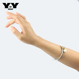 Pearls Cuff Bangle Bracelet for Girls