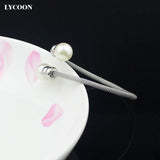 Pearls Cuff Bangle Bracelet for Girls