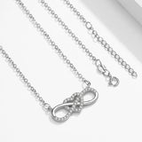 Silver Heart Necklace Love & Lucky Chain Fine Jewelry for Women