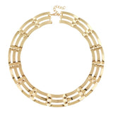 Choker Necklace Punk Torques Vintage Statement Plated Women Necklace