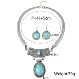 Vintage Bohemian Ethnic Choker Maxi Statement Necklace Women