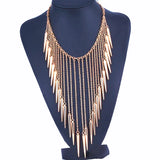 Vintage Rivet Tassel Punk Choker Necklace