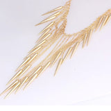 Vintage Rivet Tassel Punk Choker Necklace