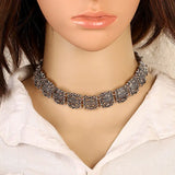 3 Color Steampunk Choker Necklace Vintage Charm Jewelry