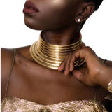 African Punk Collar Chunky Necklace For Women