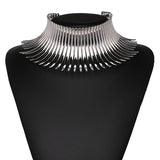 African Style Metal Punk Collar Choker Necklace Women Statement