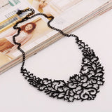 Vintage Flower Choker Necklace for Women Boho Statement Jewelry